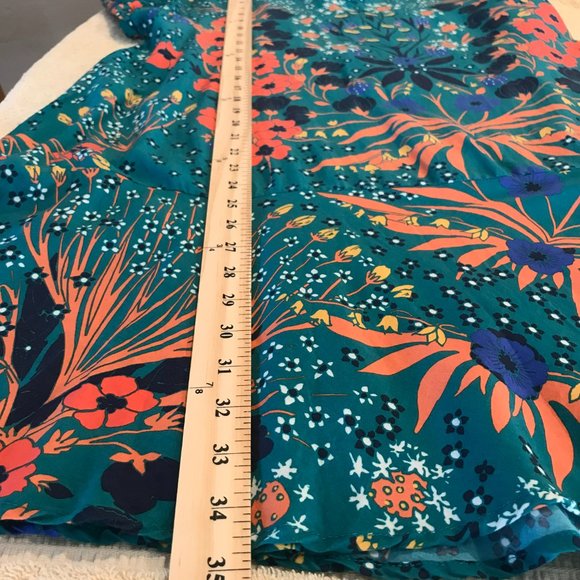 Free People Teal Floral Mini Dress - Picture 8 of 11
